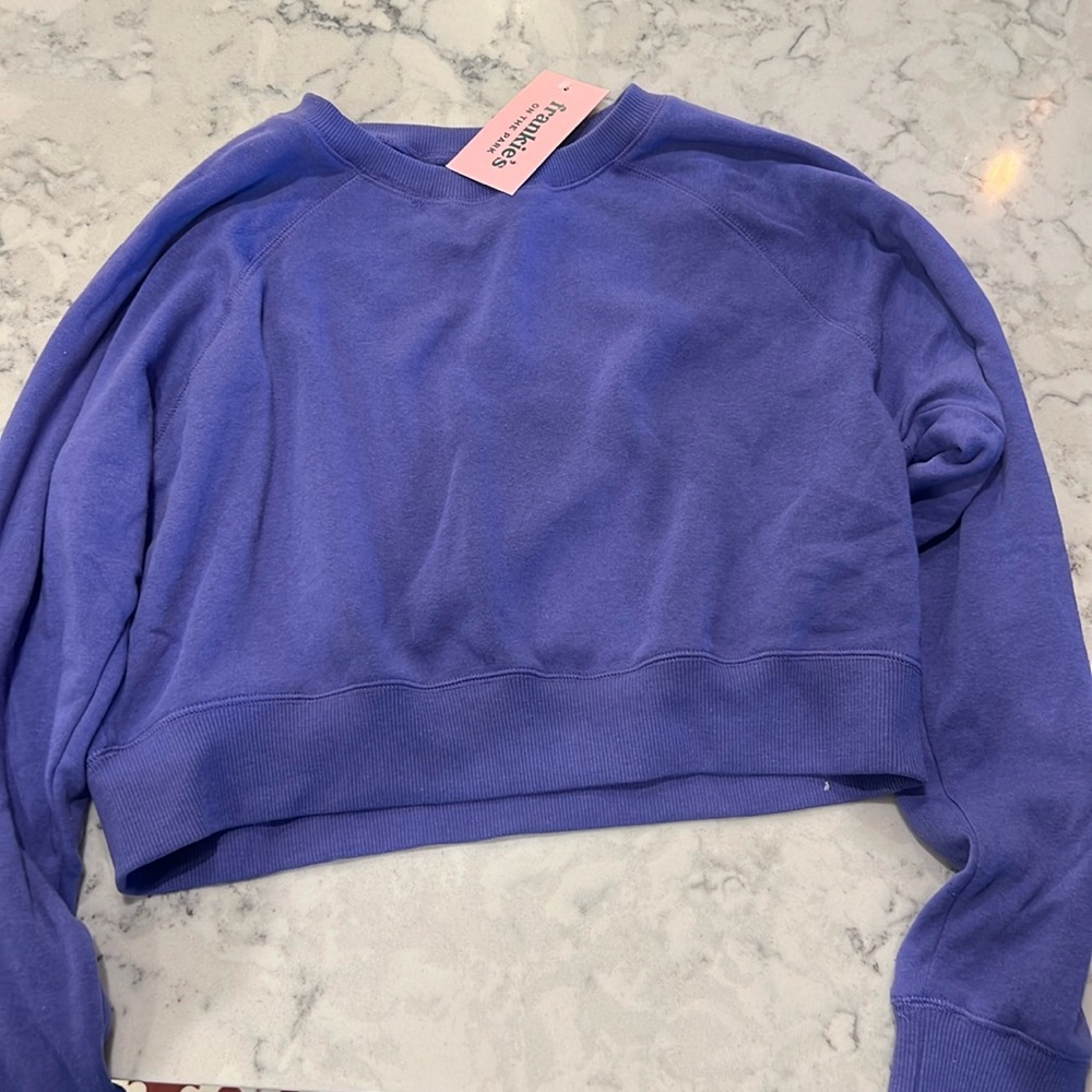 Crop Crewneck Sweatshirt- Frankie’s on the Park